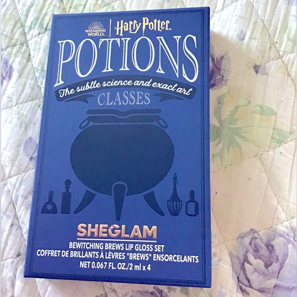 New Harry Potter Bewitching Potions Collector Set 4 Lip Glosses SheGlam In Box